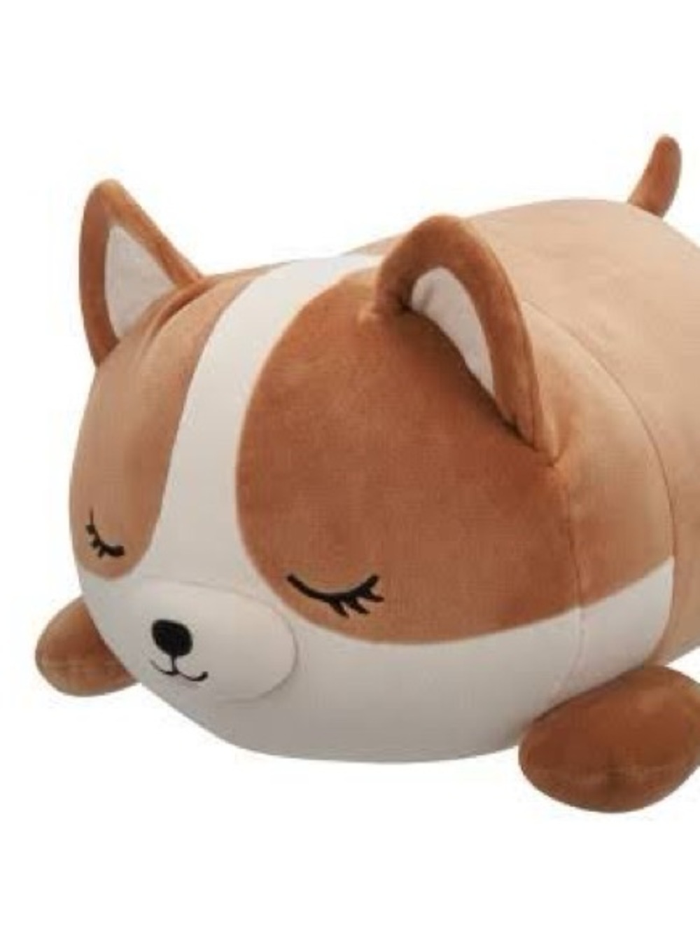 Squishmallows 18" Large Plush Regina Brown and White Corgi Sleepamallows